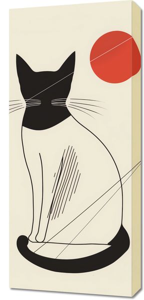 Obraz 40x90cm Czerwony Krąg zdjęcie 1