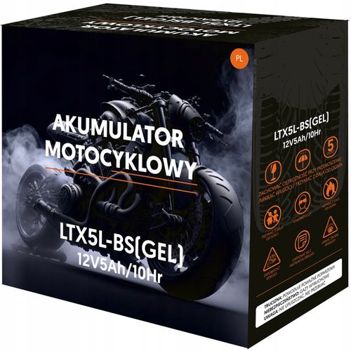 AKUMULATOR ŻELOWY DO SKUTERA MOTOCYKLA QUADA 12V 5AH PRAWY+ PRODUKCJA 2024 na Arena.pl