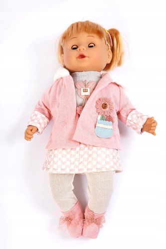 Lalka Bobas Interaktywna Miękka Jak Żywa Duża 42cm Śpiewa Mówi Dziewczynka na Arena.pl