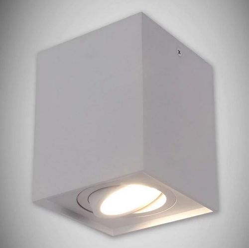 Lampa sufitowa plafon natynkowy HARY D kwadrat biały 03714 GU10 na Arena.pl