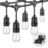 Girlanda ogrodowa LED BAJA ozdobna 15m + 15 żarówek barwa ciepła na taras