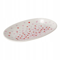 PÓŁMISEK CERAMICZNY W SERDUSZKA DO SERWOWANIA SHERINE 29 X 18,5 CM