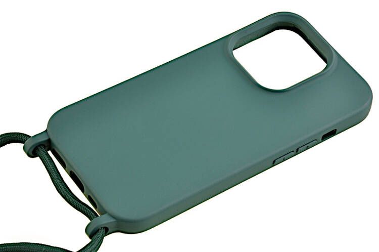 Etui ze sznurkiem RCK do Apple iPhone 14 Pro zielony zdjęcie 2