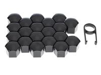 Nakładki na śruby 21 mm, czarne, 20 szt.