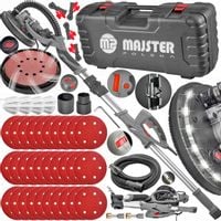 SZLIFIERKA ŻYRAFA DO GIPSU GŁADZI TYNKU ŚCIAN TYNKÓW LED Papier x30 WALIZKA