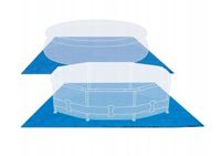 Podkładka basenowa mata uniwersalna ochronna pod baseny 472 x 472 cm #28048