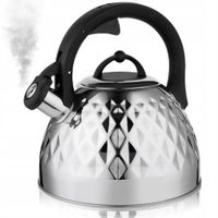 CZAJNIK STAL NIERDZEWNA 2,5L INDUKCJA gaz SREBRNY