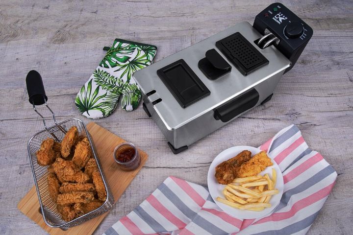 FRYTKOWNICA FRYTOWNICA POJEMNA 3,0L MOC 2200 INOX zdjęcie 15