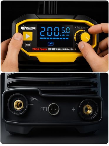 Spawarka INWERTEROWA INWERTOROWA IGBT MIG MAG FLUX MMA migomat MP0129 na Arena.pl