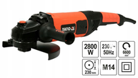 SZLIFIERKA KĄTOWA MOCNA 2800W 230MM BOSZKA YATO