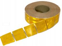 45M TAŚMA ODBLASKOWA SAMOPRZYLEPN SEGMENTOWA ŻÓŁTA