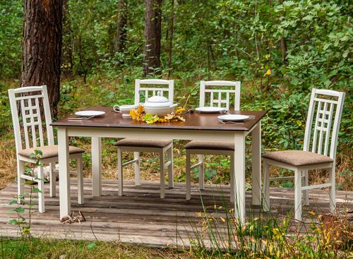 STÓŁ BIAŁY BLAT Orzech BELLUNO - PL022B/O na Arena.pl
