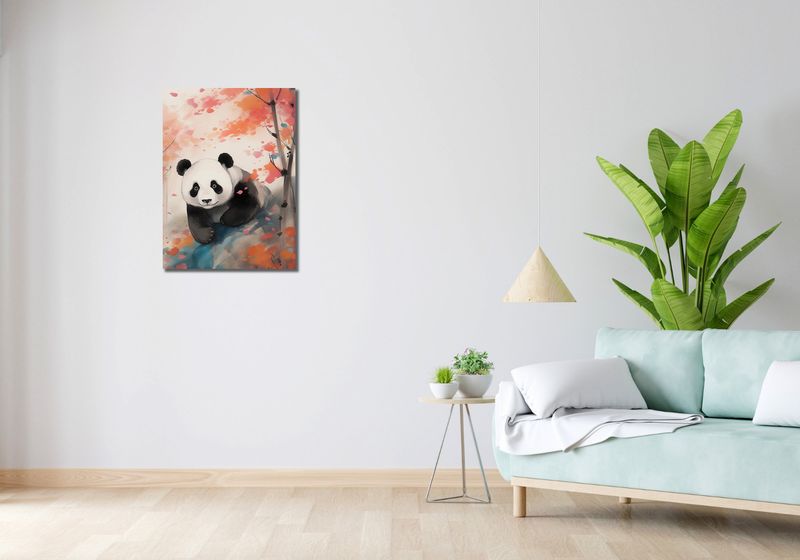 Obraz 50x70cm Panda wśród Klonów zdjęcie 2