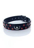Fetish B - Series - Collar 3 Cm. Red Crystal