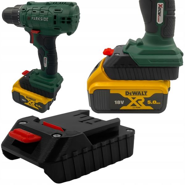 Adapter z baterii Dewalt 18V do Parkside X20V zdjęcie 1