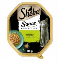 karma dla kota sheba królik z warzywami w sosie tacka 85g