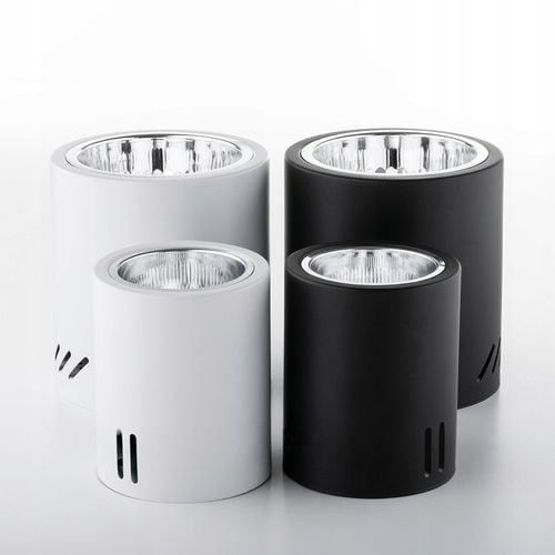 Oprawa Natynkowa Lampa Sufitowa SPOT DUŻA TUBA LED E27 Okrągła Walec na Arena.pl