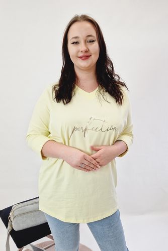 Elegancka Tunika Oversize Żółta UNI na Arena.pl