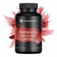 Berberyna HCL berberys Ekstrakt 500 mg - Metabolizm Cukrzyca Odchudzanie
