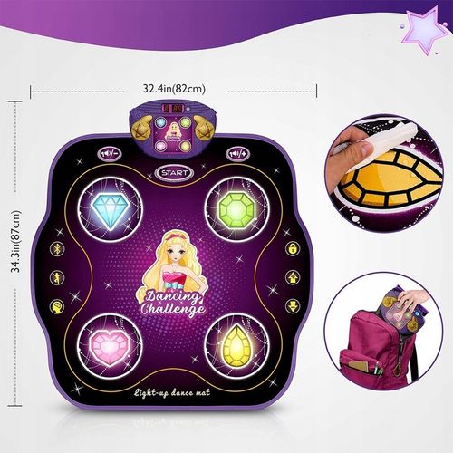 MATA MUZYCZNA DO TAŃCZENIA 9 TRUDNOŚCI LED ZABAWKA BLUETOOTH DZIECI GRA na Arena.pl