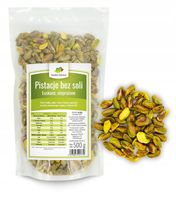 Pistacje bez soli niesolone łuskane CAŁE 500g