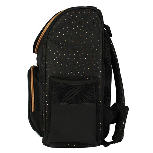 TORNISTER SZKOLNY PLECAK DLA DZIEWCZYNKI KOTEK CZARNY ZŁOTY WOREK PIÓRNIK na Arena.pl