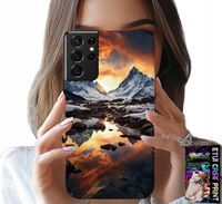 ETUI DO SAMSUNG GALAXY S21 Ultra - STRUMIEŃ, GÓRY, SZCZYTY, EVEREST + FOLIA