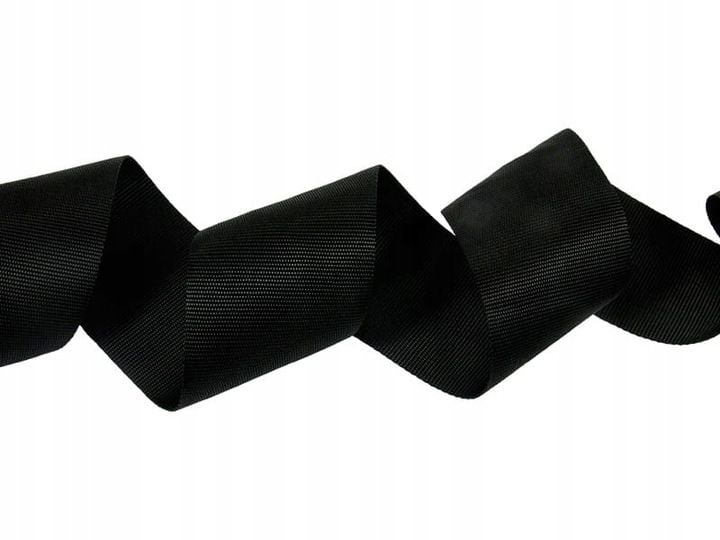 TAŚMA NOŚNA PARCIANA 30mm CZARNY 50m zdjęcie 2