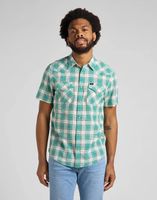 LEE SS WESTERN SHIRT MĘSKA KOSZULA TEAL WASH L66OOBUB S