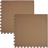 PUZZLE PIANKOWE MATA PIANKOWA DLA DZIECI 4 EL 120X120 CM KREMOWE MIEDZIANE