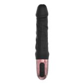 Power Escorts - Driller De Luxe Black - 21 Cm / 8.2 Inch Fat Silicone Rea
