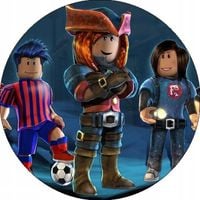 Opłatek na tort Roblox Postacie Ludziki Gra Okazjonalny Tekst Gratis