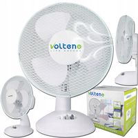 WENTYLATOR BIURKOWY WIATRAK STOŁOWY STOJĄCY CICHY 22cm CYRKULATOR 2 TRYBY