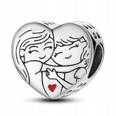 Zawieszka SREBRO 925 Charms Koralik Przyjaciółki Siostry