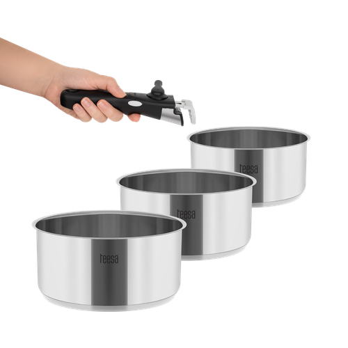 Zestaw garnków TEESA COOK EXPERT SINGLE HAND na Arena.pl