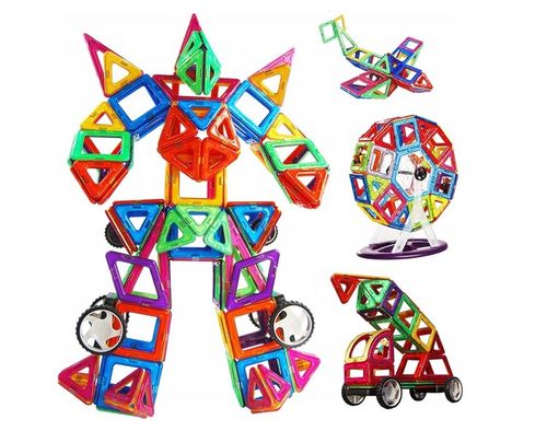 KLOCKI MAGNETYCZNE PANELE NEODYMOWE 76 EL DUŻY ZESTAW EDUKACYJNY DLA DZIECI na Arena.pl