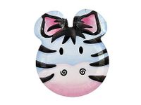 Talerzyki papierowe Zebra safari zoo zwierzątka 6szt