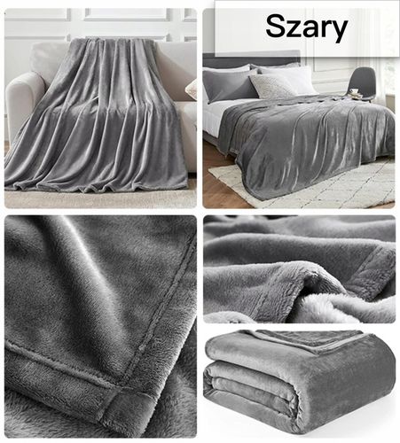 KOC KOCE NARZUTA NA ŁÓŻKO NA KANAPĘ MIKROFIBRA PLED MIĘKKI RÓŻNE na Arena.pl