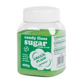 kolorowy cukier do waty cukrowej zielony o smaku naturalnym 400g