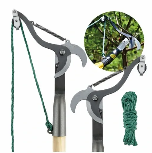 Sekator tyczkowy ŻYRAFA do gałęzi ze sznurkiem VERGIONIC na tyczkę zdjęcie 1