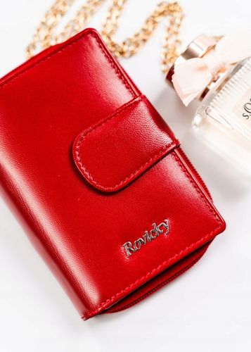 Portfel damski STOP RFID z mocnej skóry naturalnej mały pojemny ROVICKY na Arena.pl