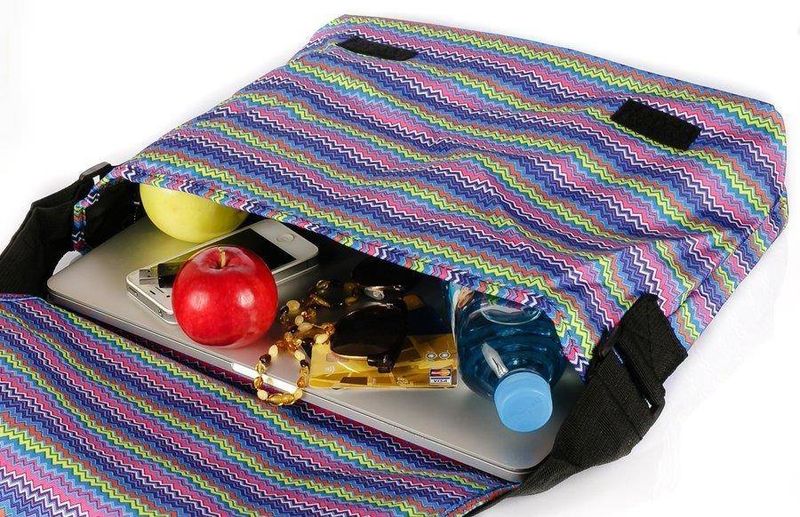 Loren materiałowa torba laptopa 15" shopper zdjęcie 5