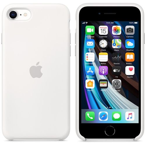 Apple Silicone Case - Etui do iPhone SE (2. gen.) (biały) na Arena.pl