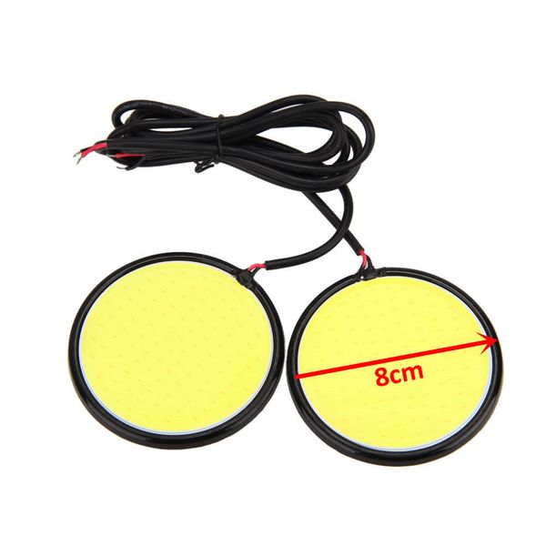 ŚWIATŁA DRL COB LED 24W dzienne 8cm zdjęcie 4