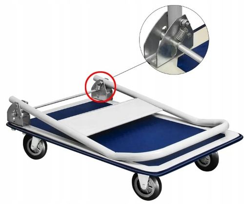 Wózek platformowy platforma transportowy magazynowy towarowy STRONG 150kg na Arena.pl