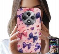 ETUI DO OPPO RENO12 F / 12FS 5G - KOLOROWE WSTĄŻKI WSTĄŻKA WZORY + SZKŁO