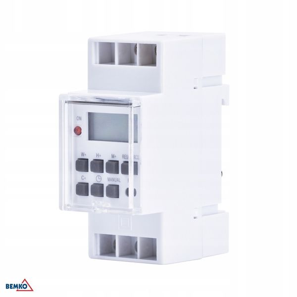 Bemko Programator czasowy elektroniczny na szynę zdjęcie 1
