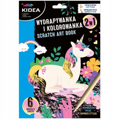 wydrapywanka kolorowanka 2w1 jednorożec na Arena.pl