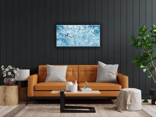 ZEGAR SZKLANY PROSTOKĄTNY - Lód na Arena.pl