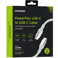 innostyle powerflex kabel usb-c szybkie ładowanie do iphone samsung